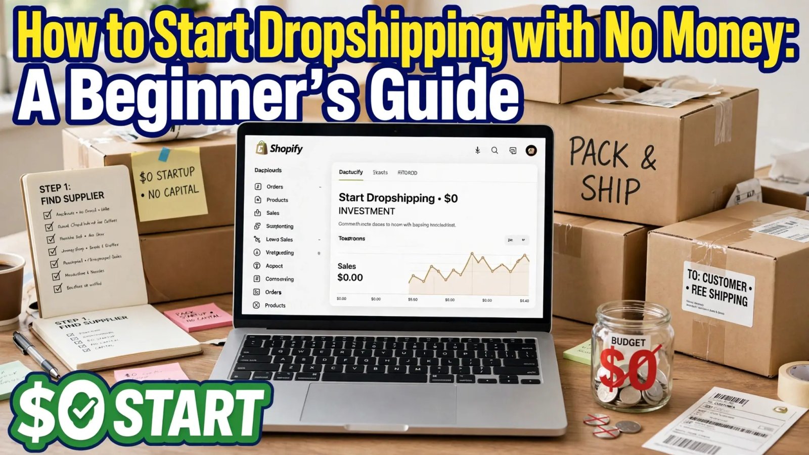 How to Start Dropshipping with No Money: Beginner's Guide